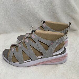 NEW JBU by Jambu Sport 11M Prism grey/petal strappy comfort sandals shoes